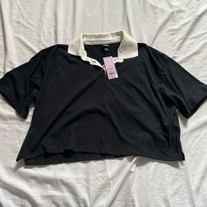 NWT Wild fable cropped polo